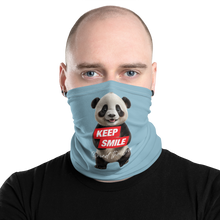 Keep Smile Blue Panda Mask & Neck Gaiter