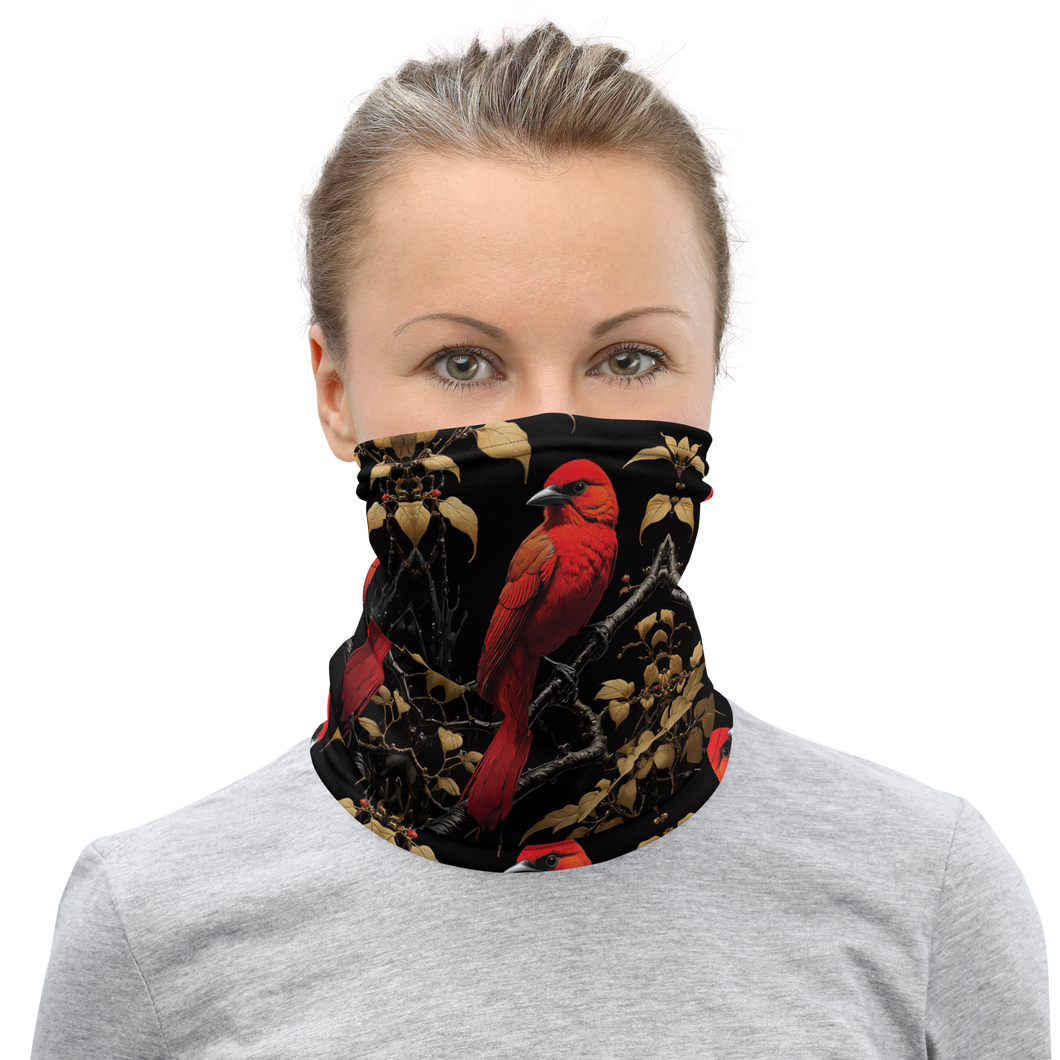 Red Bird Face Mask & Neck Gaiter