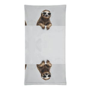 Cool Smiling Sloth Face Mask & Neck Gaiter