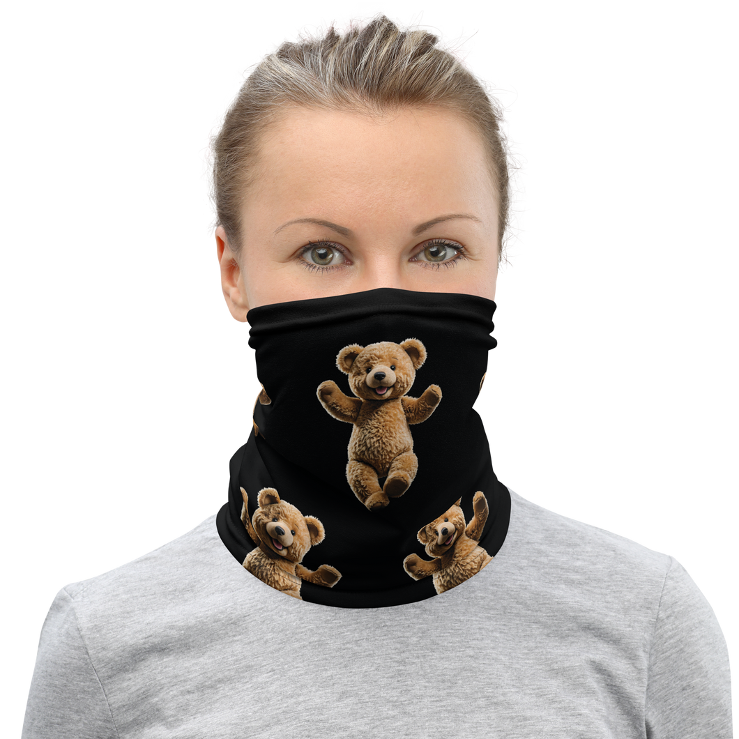 Happy Teddy Bear Face Mask & Neck Gaiter