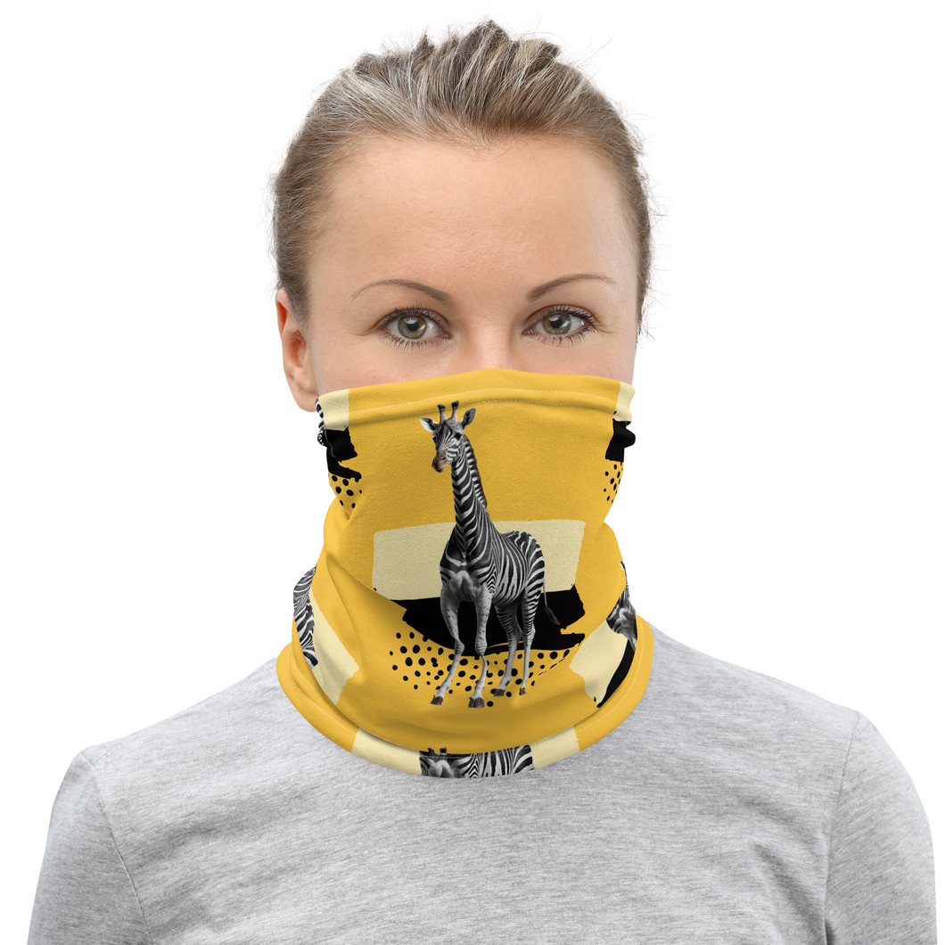 Giraffe Zebra Skin Face Mask & Neck Gaiter