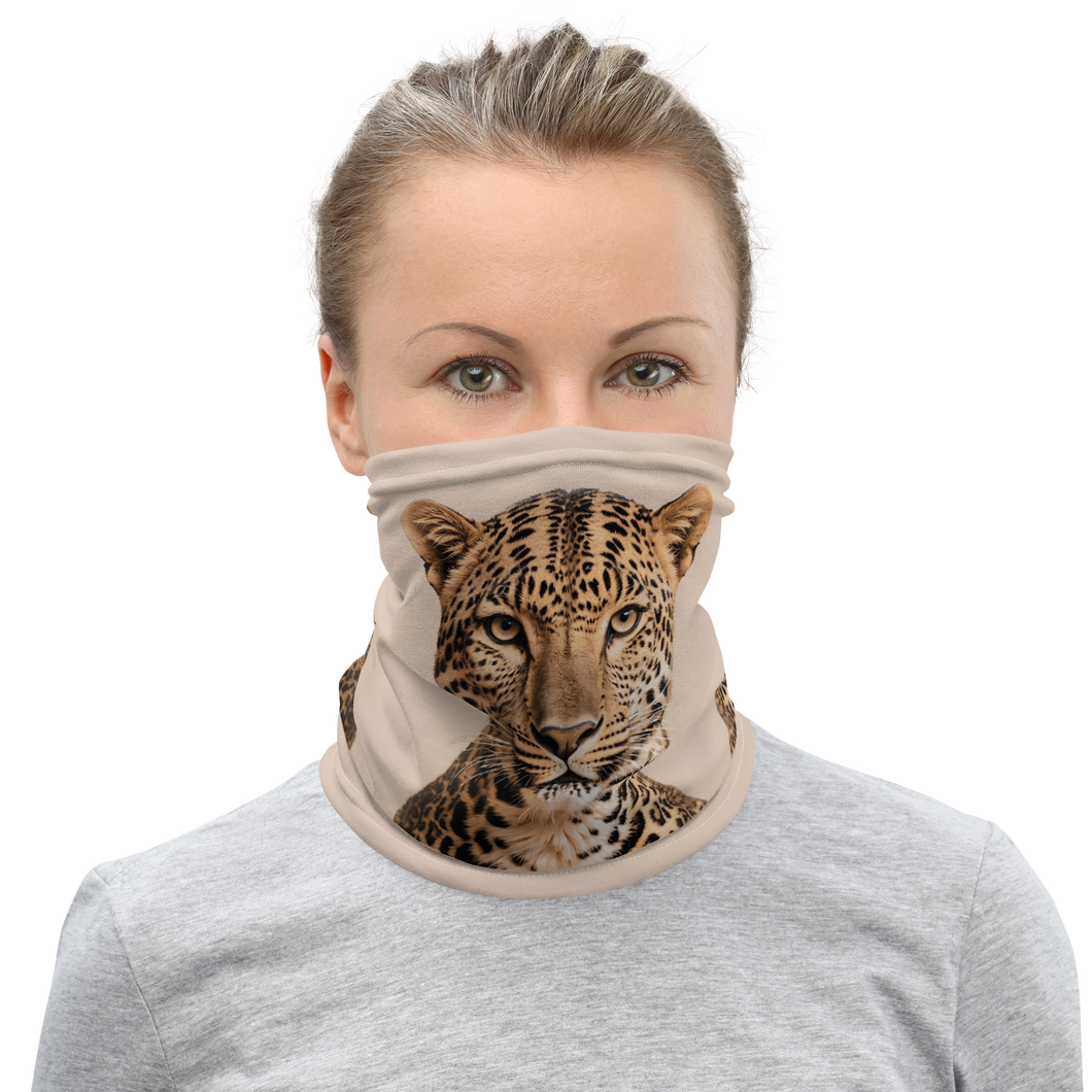 Leopard Potrait Face Mask & Neck Gaiter