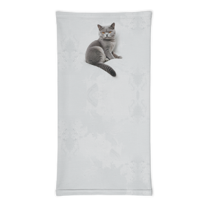 Relaxing British Shorthair Cat Face Mask & Neck Gaiter