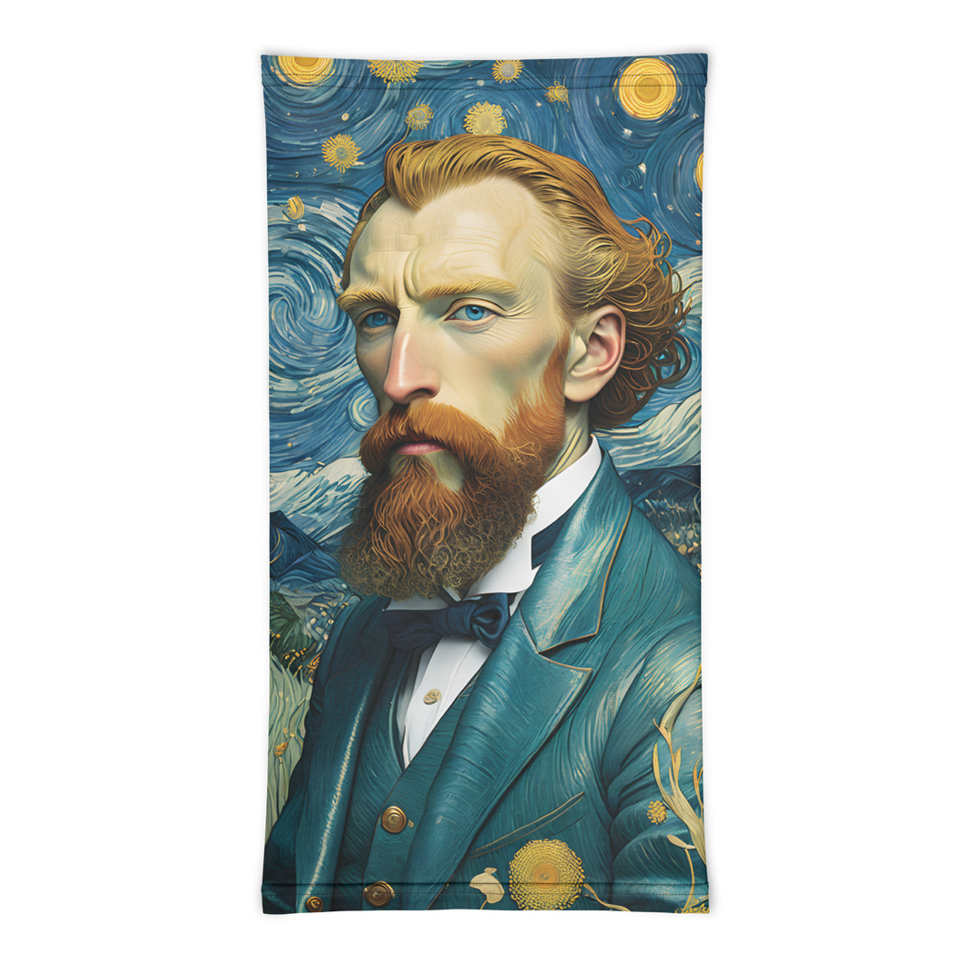 Van Gogh Potrait Painting Face Mask & Neck Gaiter