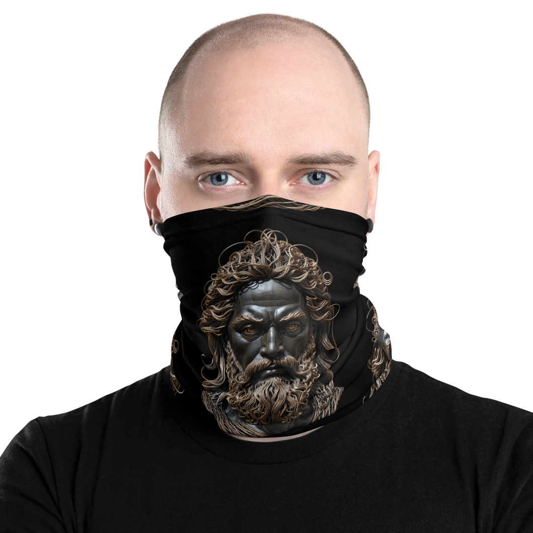 Zeus Copper Wire Sculpture Face Mask & Neck Gaiter