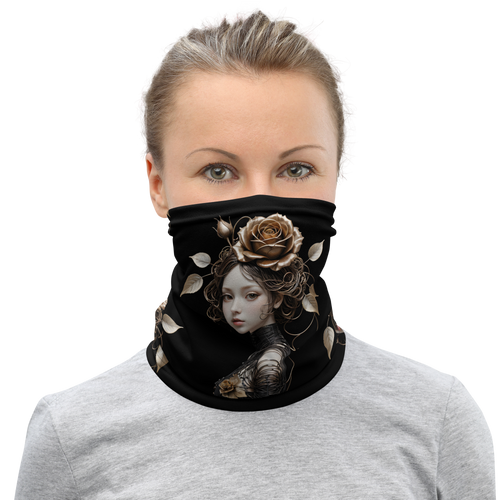 Lady Rose Copper Wire Art Face Mask & Neck Gaiter