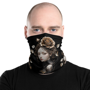 Lady Rose Copper Wire Art Face Mask & Neck Gaiter