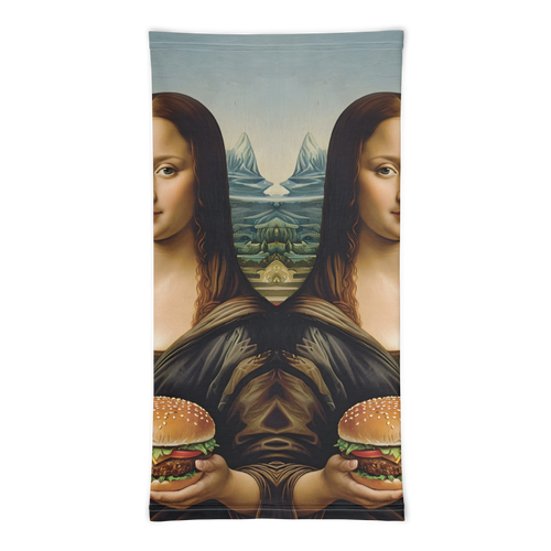 Monalisa Burger Mask & Neck Gaiter