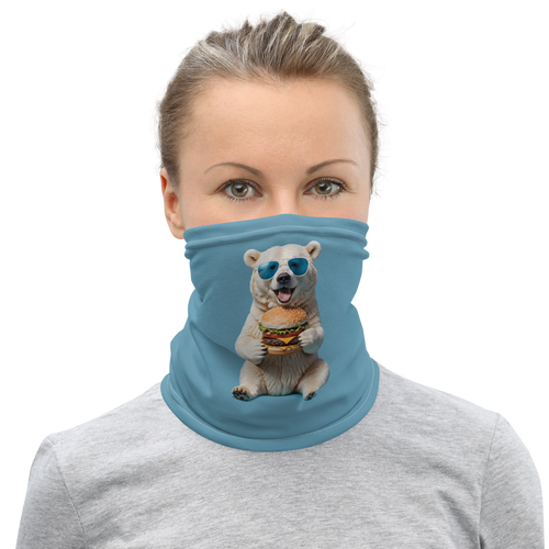 Polar Bear and Burger Face Mask & Neck Gaiter