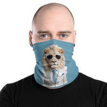 Funky White Lion Face Mask & Neck Gaiter