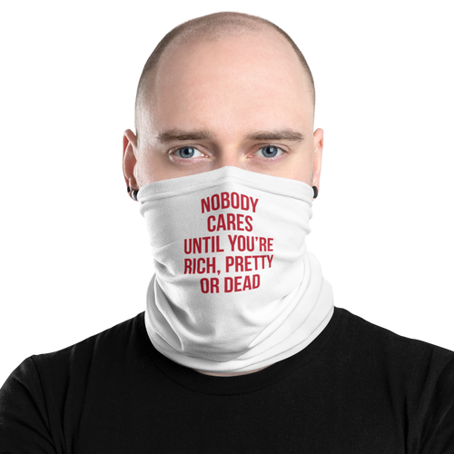 Nobody Cares (Funny) Face Mask & Neck Gaiter