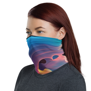 Colorful Swirl Background Mask & Neck Gaiter