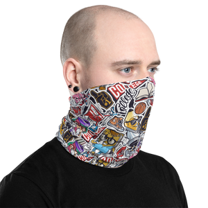 Street Art College Pattern Mask & Neck Gaiter