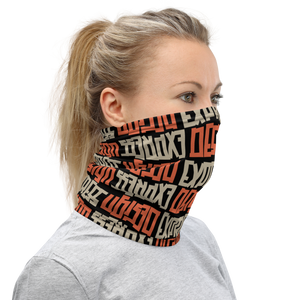 Design Express Typography Pattern Face Mask & Neck Gaiter