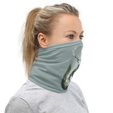 Green White Deer Face Mask & Neck Gaiter