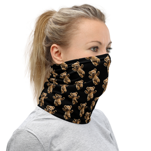 Happy Teddy Bear Pattern Face Mask & Neck Gaiter