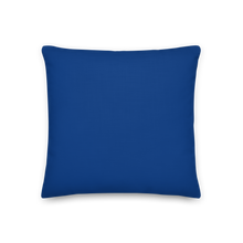 IS/THIS IS THE END? Navy Blue Reverse Premium Pillow