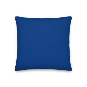 IS/THIS IS THE END? Navy Blue Reverse Premium Pillow