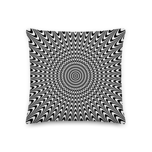 Vertigo Optical Illusion Background Premium Pillow