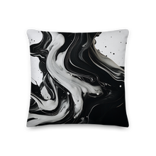 Black and White Fluid Premium Pillow