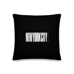 NYC Landscape Painting Premium Pillow