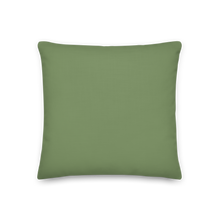 Funny Dancing Dog Green Premium Pillow