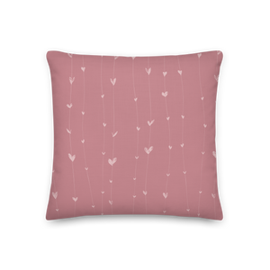 Cute Pink Swan Premium Pillow