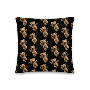 Happy Teddy Bear Pattern Premium Pillow