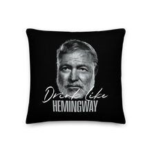 Drink Like Hemingway Portrait Premium Pillow