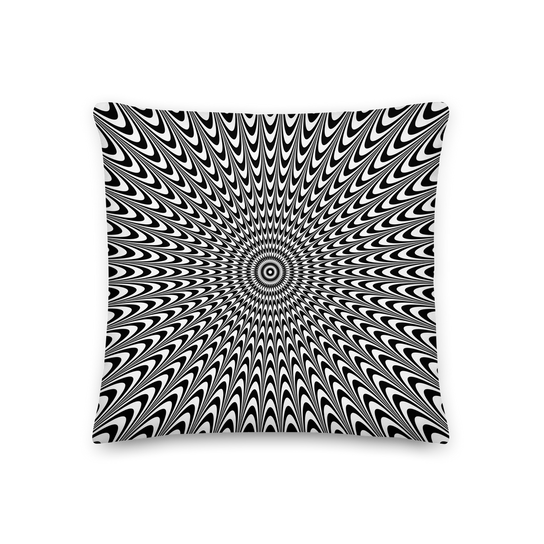 Vertigo Optical Illusion Background Premium Pillow