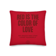 Red is the color of love Premium Pillow