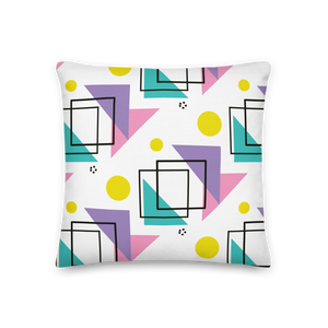 Memphis Colorful Pattern 02 Premium Pillow