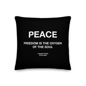 Freedom is the oxygen of the soul Premium Pillow