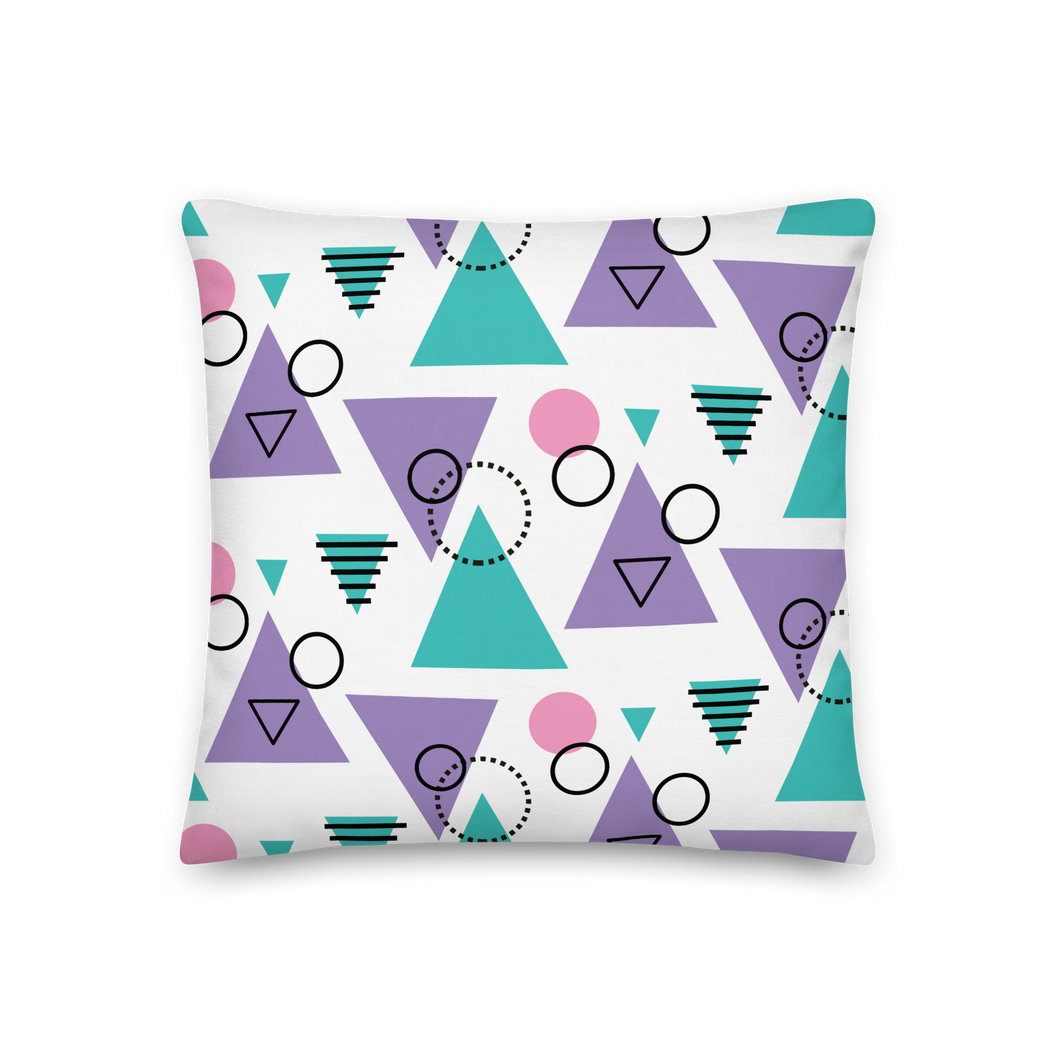 Memphis Colorful Pattern 03 Premium Pillow