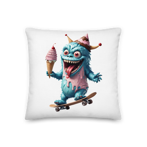 Ice Cream Monster Premium Pillow