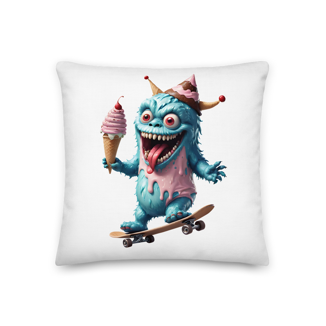 Ice Cream Monster Premium Pillow