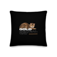 Gold Bengal Cat Premium Pillow