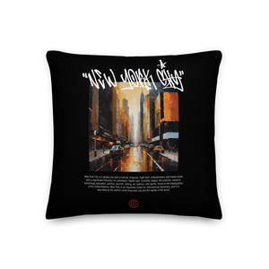 New York City Painting Premium Pillow