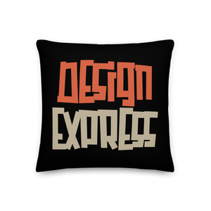 Design Express Typography Premium Pillow