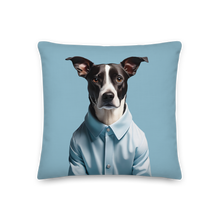 Sad Dog Blue Premium Pillow