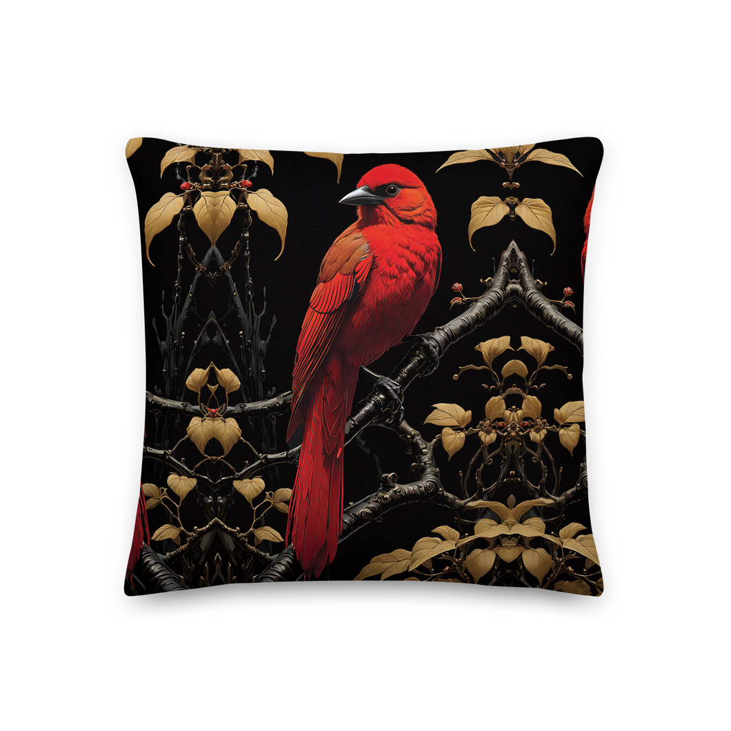 Red Bird Premium Pillow