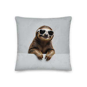 Cool Smiling Sloth Premium Pillow