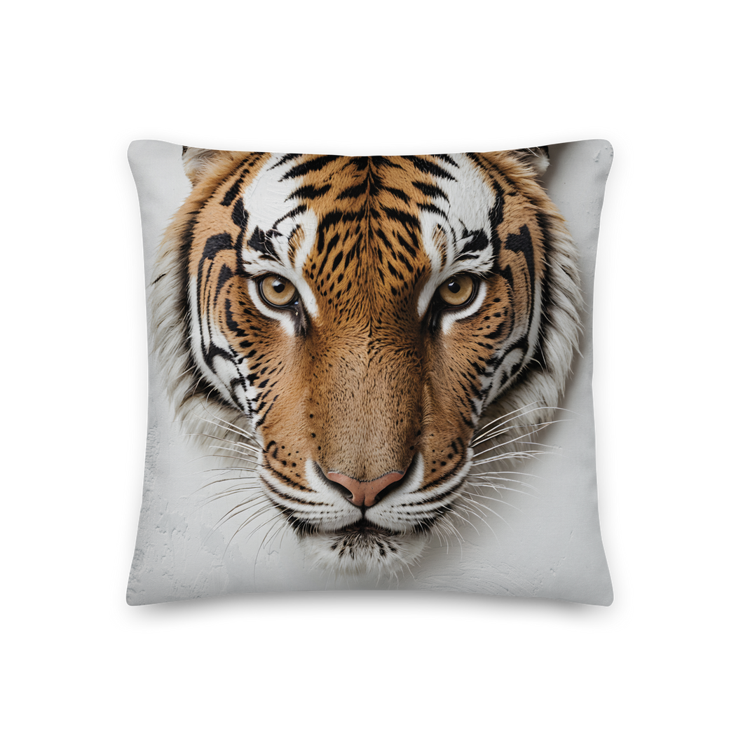 Silent Tiger Head Premium Pillow