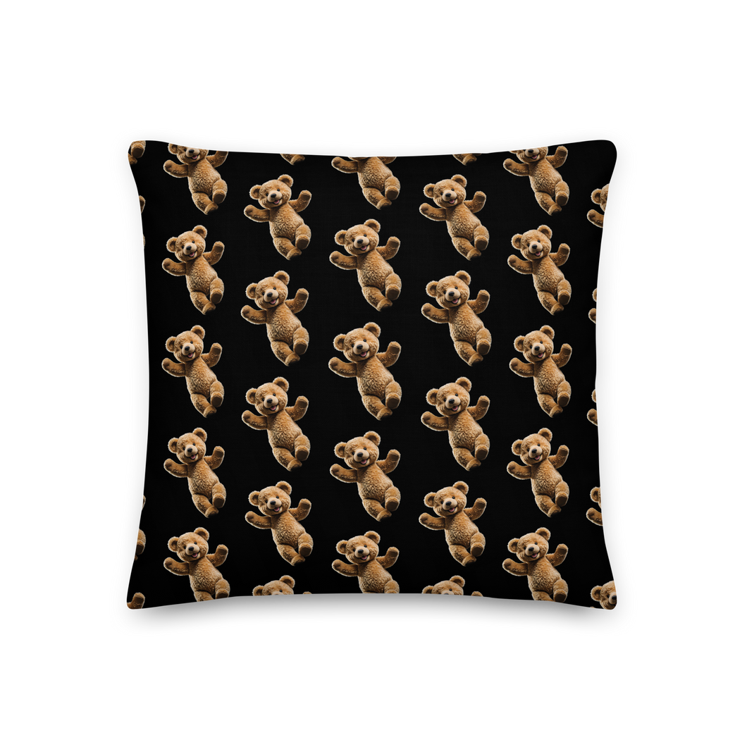 Happy Teddy Bear Pattern Premium Pillow