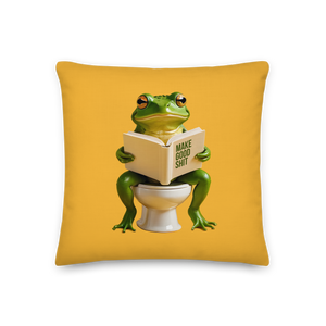 Frog Poop Premium Pillow