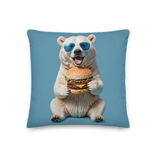 Polar Bear and Burger Premium Pillow