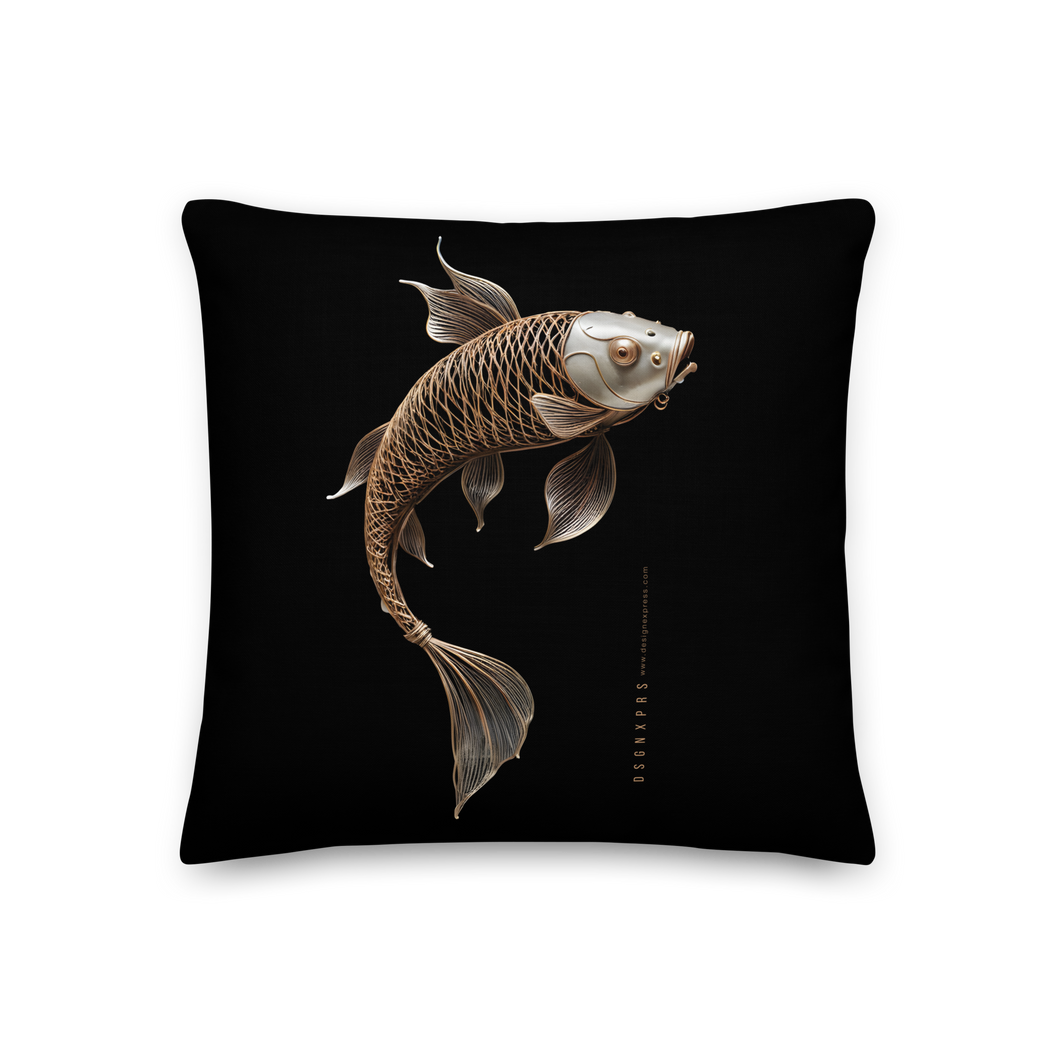 Copper Fish Art Premium Pillow