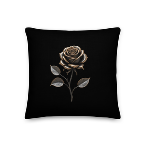 Rose Copper Art Premium Pillow