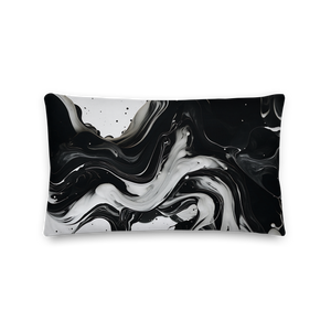 Black and White Fluid Premium Pillow