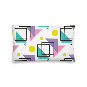 Memphis Colorful Pattern 02 Premium Pillow